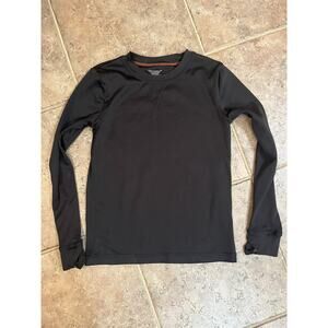 Youth Climatesmart Comfortech Poly M Black Long Sleeve Compression Shirt Thumb